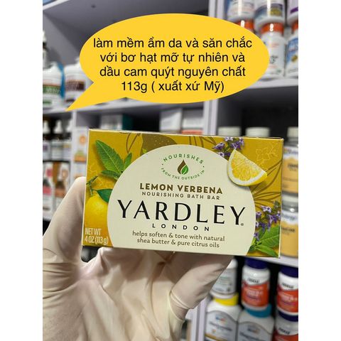 [MỸ] Xà phòng Yardley London 113g hương : Lemon Verbena, Aloe & Avocado, Lavender, Cocoa Butter, Oatmeal & Almond. ẩm da