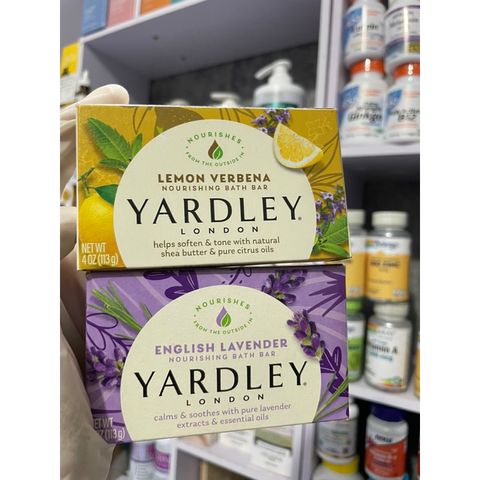 [MỸ] Xà phòng Yardley London 113g hương : Lemon Verbena, Aloe & Avocado, Lavender, Cocoa Butter, Oatmeal & Almond. ẩm da