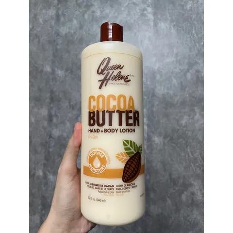 [MỸ] Sữa dưỡng body Queen Helene Cocoa Butter, 32 Oz 946ml hạt bơ mỡ