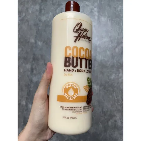 [MỸ] Sữa dưỡng body Queen Helene Cocoa Butter, 32 Oz 946ml hạt bơ mỡ