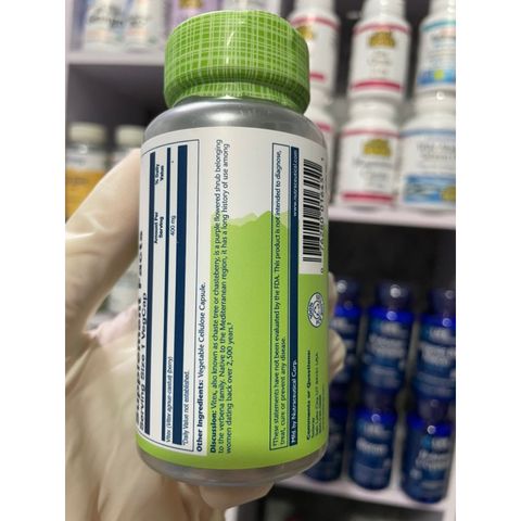 [Mỹ] Hỗ trợ thaii sảnn  Solaray Vitex, Dietary Supplement 400mg 100viien