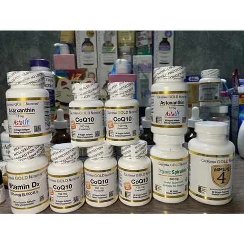 [Mỹ ] viên uống chống oxy hóa Astaxanthin Astalif 12mg California Gold Nutrition 30vien (2023)
