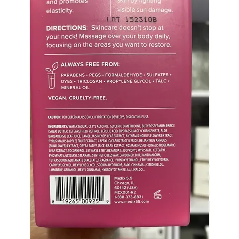 [MỸ 5 loại ] Retinol Medix pH5.5 Hyaluronic + Kem hoa hồng 444ml
