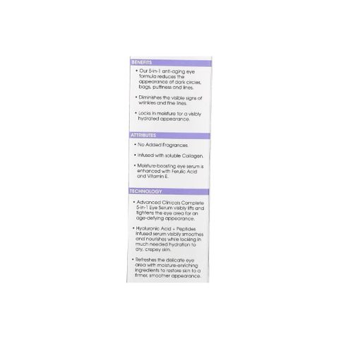 [MỸ] Kem Mắt Complete 5-in-1 Eye Serum, Multi-Correction, 2 fl oz (59 ml) Adva