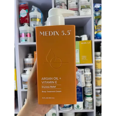 [Mỹ dòng mới ] kem Argan Oil & Vitamin E, body & face phục hồi giữ ẩm căng mịn 444ml medix 5.5 pH5.5