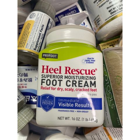 [ MỸ ] Kem dưỡng gót chân, Tay, đầu gối , cao cấp Profoot, Không hương liệu, Heel Rescue Superior Moisturizing Foot 454g