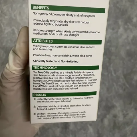 [Mỹ] Serum Dầu cây trà mẩn đỏ nổi mụn, mụn trứng cá da khô ngứa Vitamin E Chiết xuất hướng dương 53ml