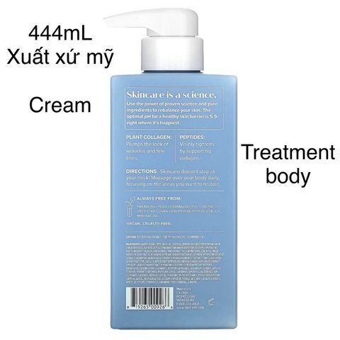 [MỸ] Cream Body treatment Collagen peptide Medix 5.5 pH5.5 giúp da săn chắc ngừa chảy xệ lão hoá da