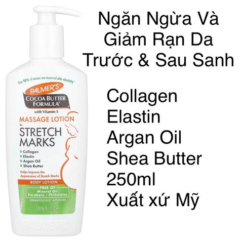 [MỸ] LOTION PALMER’S NGĂN NGỪA VÀ GIẢM RẠN DA TRƯỚC VÀ SAU SINH 250ml