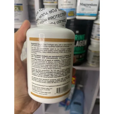[Mỹ] viên Premium Omega-3 Fish Oil California Gold Nutrition