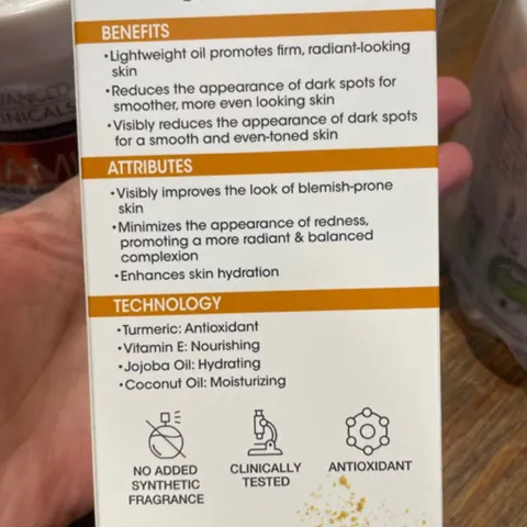 [MỸ] SERUM Turmeric Oil, Perfect for Problem Skin, 1.8 fl oz (53 ml) Ad_van~cced Clini~ccals