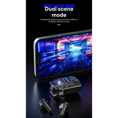 Tai Nghe Bluetooth TWS MONSTER XKT23 Âm Thanh HiFi Bluetooth 5.4, Game Mode, Đàm Thoại HD Khử Ồn ENC
