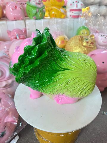 Heo đất tiết kiệm bắp cải thảo Kt: D25*R15*C15Cm