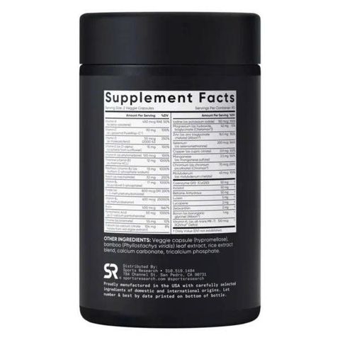 Viên uống bổ sung Vitamin Sports Research Advanced MultiVitamin 180 viên của Mỹ