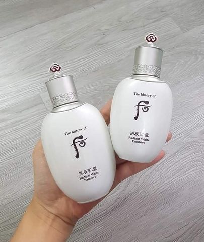 Nước Hoa Hồng Dưỡng Trắng Whoo Gongjinhyang Seol Radiant White 150ml - Cân Bằng Độ Ẩm và Dưỡng Sáng Da Từ Chiết Xuất Thảo Mộc