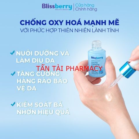✅[CHÍNH HÃNG, CHO KIỂM HÀNG] Serum cấp ẩm kiềm dầu Blissberry Pureskin Daily Gentle Calming 30ml