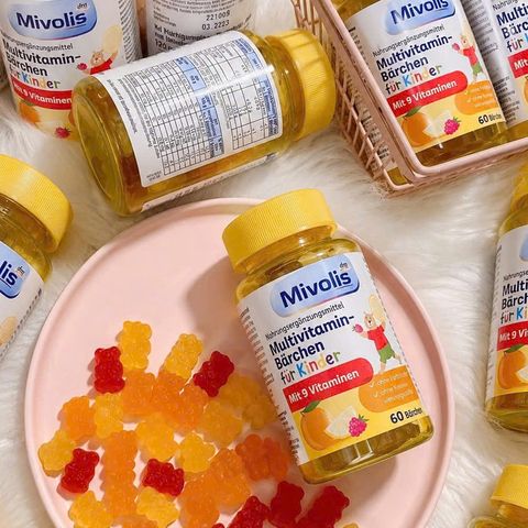 Kẹo gấu dẻo vitamin tổng hợp cho trẻ Mivolis Đức 60 viên