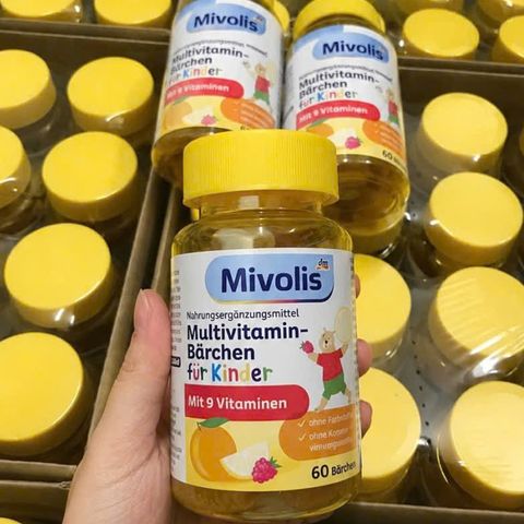 Kẹo gấu dẻo vitamin tổng hợp cho trẻ Mivolis Đức 60 viên