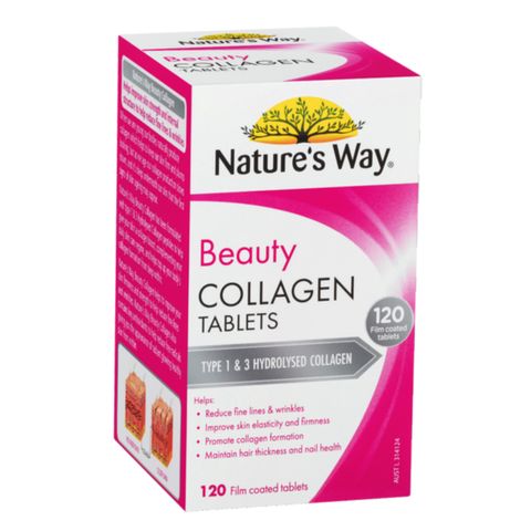 Viên Uống Collagen Nature's Way Beauty Collagen Tablets - 60 & 120 viên  - Tăng Độ Đàn Hồi - Cải Thiện Sắc Tố Da & Phục Hồi Cấu Trúc Da