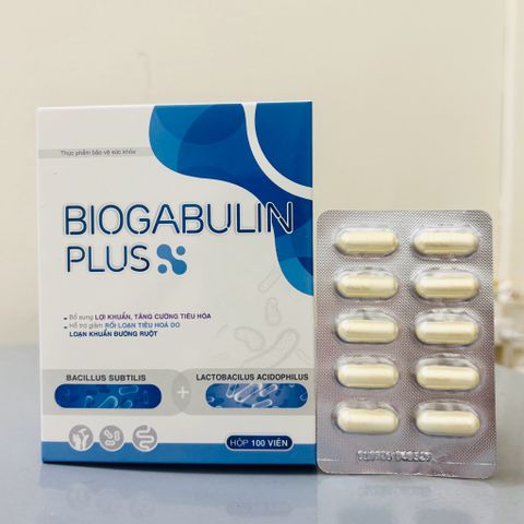Viên lợi khuẩn BIOGABULIN PLUS 100 viên - tốt cho hệ vi sinh đường ruột