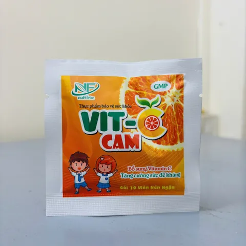 Combo 5 gói Kẹo ngậm Vit C Cam - ngon miệng, tăng sức đề kháng