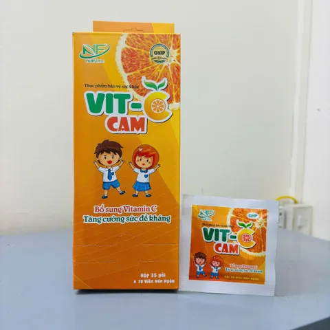 Combo 5 gói Kẹo ngậm Vit C Cam - ngon miệng, tăng sức đề kháng