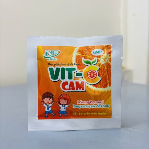 Combo 5 gói Kẹo ngậm Vit C Cam - ngon miệng, tăng sức đề kháng