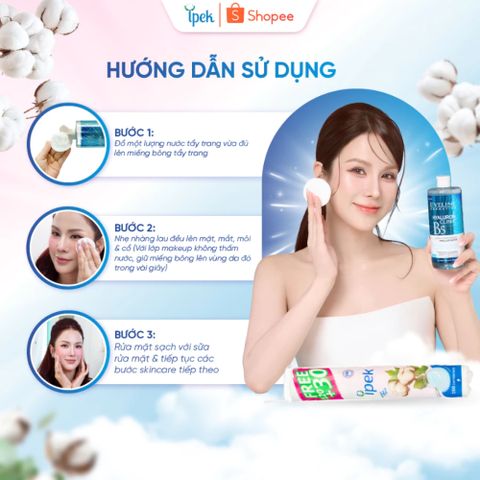 Combo 2 Nước tẩy trang Eveline Hyaluron Clinic B5 dưỡng ẩm da 500ML an toàn dịu nhẹ cho da