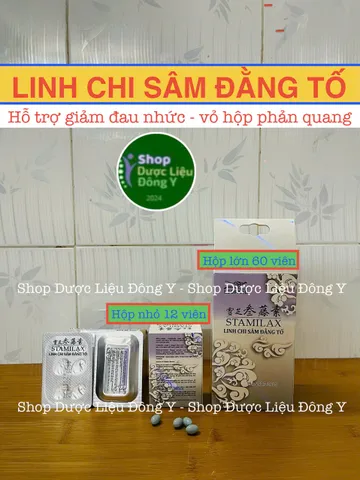 Linh Chi Sâm Đằng Hỗ Trợ Sức Khỏe - Giảm Đau Khớp & Tê Bì Chân Tay - Hộp 60 Viên Thực Phẩm Chức Năng