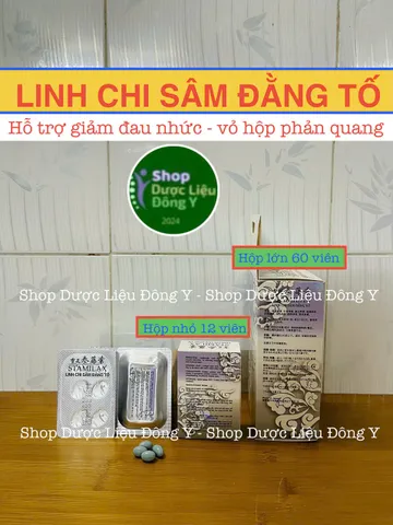 Linh Chi Sâm Đằng Hỗ Trợ Sức Khỏe - Giảm Đau Khớp & Tê Bì Chân Tay - Hộp 60 Viên Thực Phẩm Chức Năng