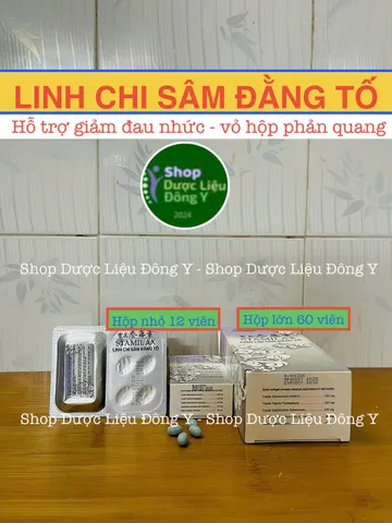 Linh Chi Sâm Đằng Hỗ Trợ Sức Khỏe - Giảm Đau Khớp & Tê Bì Chân Tay - Hộp 60 Viên Thực Phẩm Chức Năng
