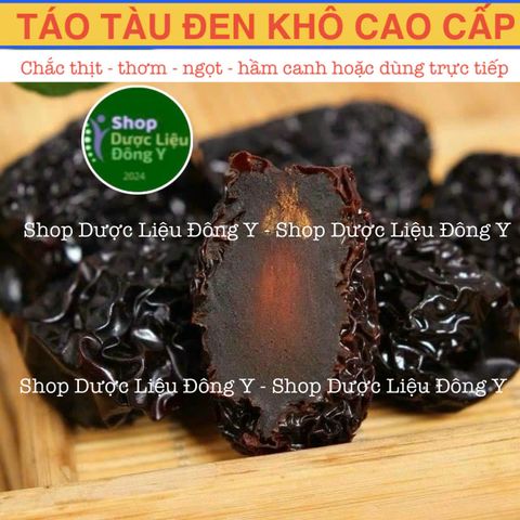 Táo Tàu Đen Hàn Quốc - Đại Táo Ngọt Dẻo 1kg - Thực Phẩm Khô Bổ Dưỡng Tốt Cho Tim Mạch và Hệ Miễn Dịch