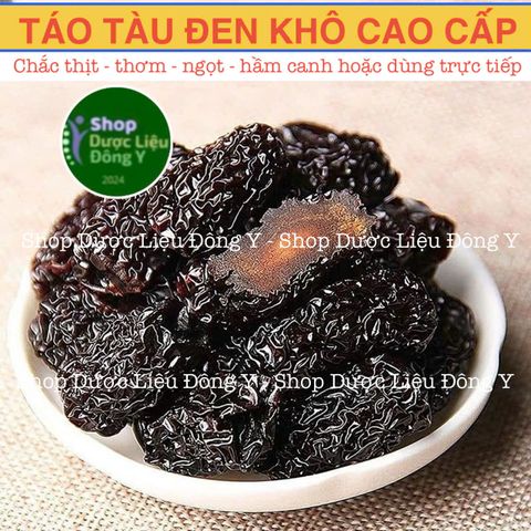 Táo Tàu Đen Hàn Quốc - Đại Táo Ngọt Dẻo 1kg - Thực Phẩm Khô Bổ Dưỡng Tốt Cho Tim Mạch và Hệ Miễn Dịch