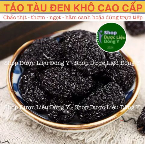 Táo Tàu Đen Hàn Quốc - Đại Táo Ngọt Dẻo 1kg - Thực Phẩm Khô Bổ Dưỡng Tốt Cho Tim Mạch và Hệ Miễn Dịch