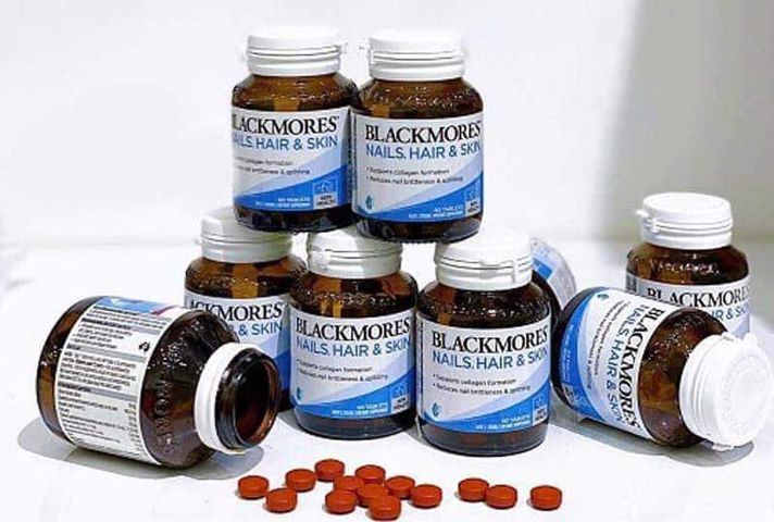 Viên Uống Blackmores Nails Hair & Skin của Úc 60 & 120 viên - Nuôi Dưỡng - Phục Hồi & Duy Trì Sức Khỏe cho Móng - Mái Tóc - Làn Da Từ Sâu Bên Trong