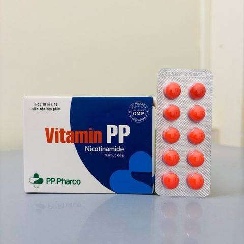 Vitamin PP (Vitamin B3) 100 viên - Hỗ trợ cho người mụn trứng cá, viêm da, nhiệt miệng