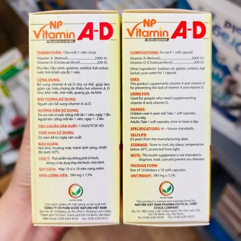 Vitamin A D Con Cáa Mậpp 100 Viên – Hỗ Trợ Sáng Mắt, Giảm Khô Da, Tăng Cường Sức Khỏe