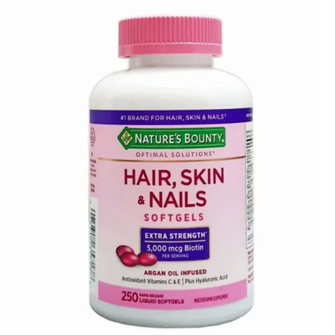 Viên Uống Nature's Bounty Hair , Skin & Nails 250 viên - Khắc Phục - Nuôi Dưỡng Tóc - Da & Móng Chuyên Sâu - Làm Chậm Quá Trình Lão Hoá Da - Hàng Chính Hãng Mỹ