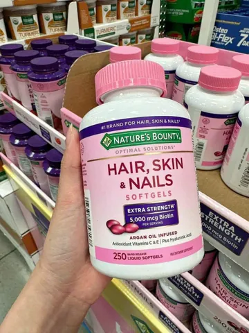 Viên Uống Nature's Bounty Hair , Skin & Nails 250 viên - Khắc Phục - Nuôi Dưỡng Tóc - Da & Móng Chuyên Sâu - Làm Chậm Quá Trình Lão Hoá Da - Hàng Chính Hãng Mỹ