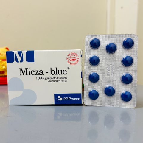 Viên Tiểu Xanh Micza Blue 100 Viên – Hỗ Trợ Thanh Nhiệt, Lợi Tiểu, Giảm Tiểu Buốt, Tiểu Gắt