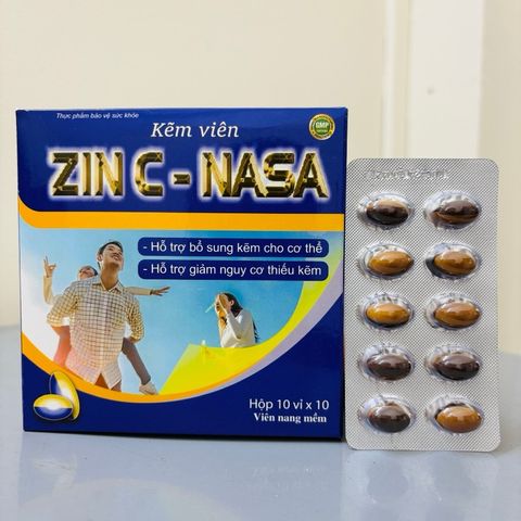 Kẽm Hữu Cơ Zinc Nasa 100 Viên – Bổ Sung Kẽm Và Vitamin, Hỗ Trợ Tăng Cường Sức Đề Kháng