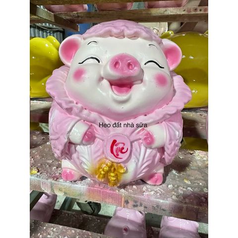 Heo đất tiết kiệm bắp cải tài lộc/ lỗ tròn