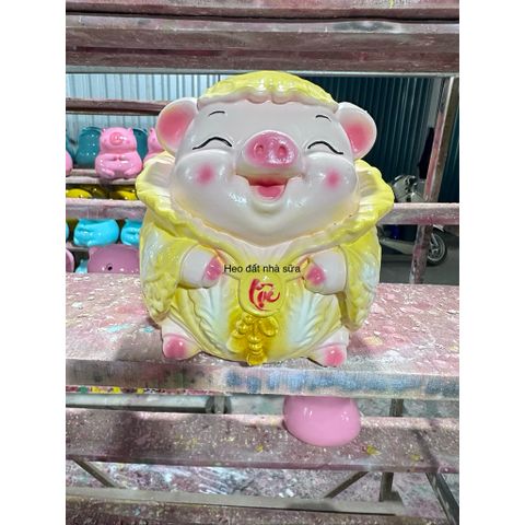 Heo đất tiết kiệm bắp cải tài lộc/ lỗ tròn