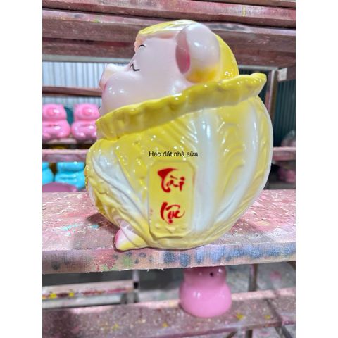 Heo đất tiết kiệm bắp cải tài lộc/ lỗ tròn