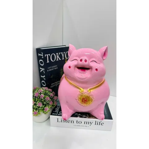 Heo đất cánh tiên chữ lộc in