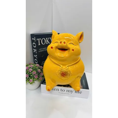 Heo đất cánh tiên chữ lộc in