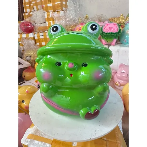 Heo đất tiết kiệm heo đeo mũ ếch