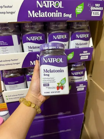 KẸO NGỦ NGON NATROL GUMMIES  5mg hủ 180 viên Của Mỹ