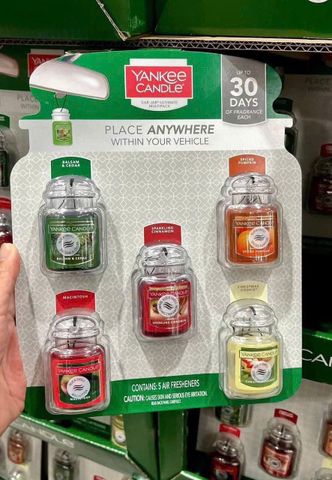Sáp Thơm xe hơi  Yankee 5 viên nguyên vỉ 5 mùi - Yankee Candle Car Jar Ultimate
