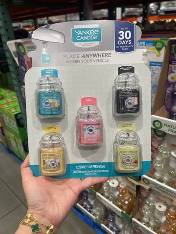 Sáp Thơm xe hơi  Yankee 5 viên nguyên vỉ 5 mùi - Yankee Candle Car Jar Ultimate